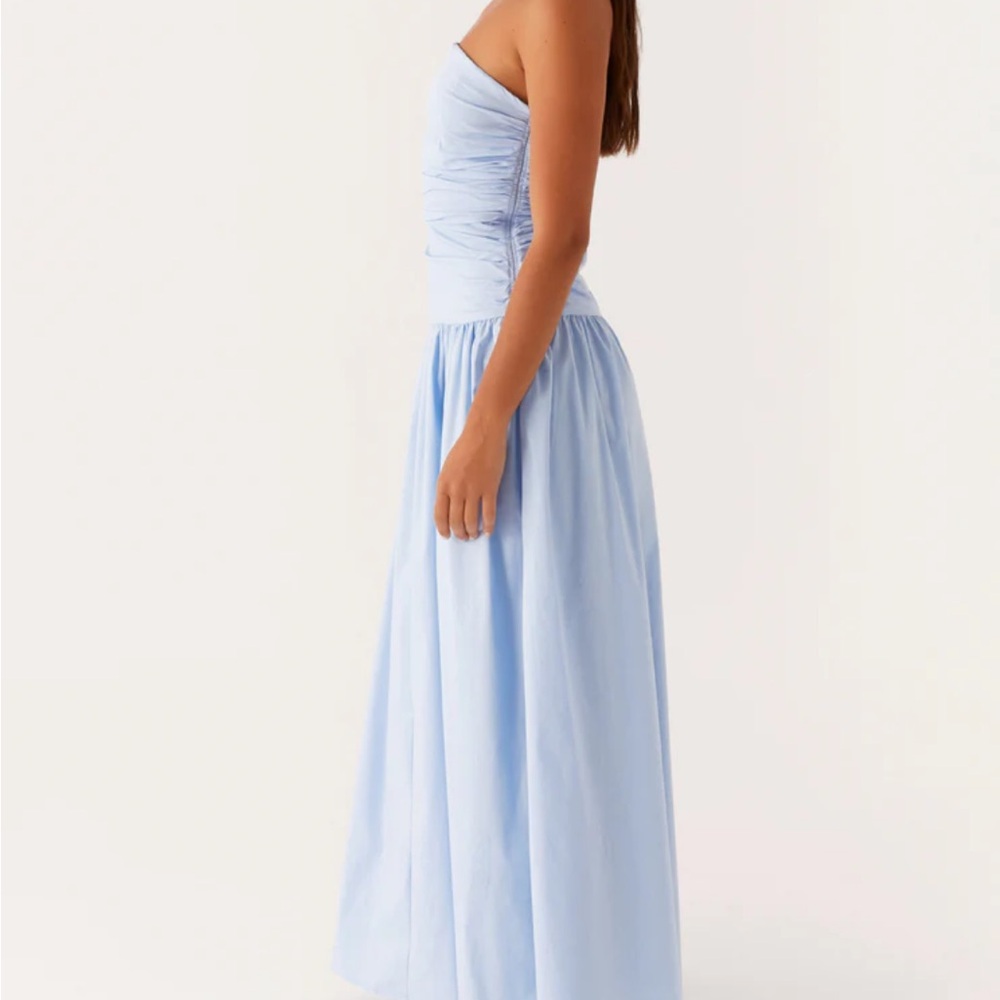 Carmel Maxi Blue Dress - Picture 3 of 3